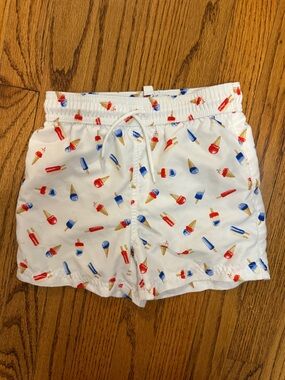 Boys Janie & Jack Recycled Ice Cream Swim Trunk, size: 5